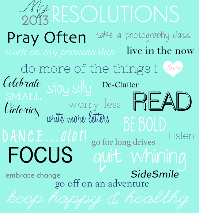 New Years Resolutions Inspiration